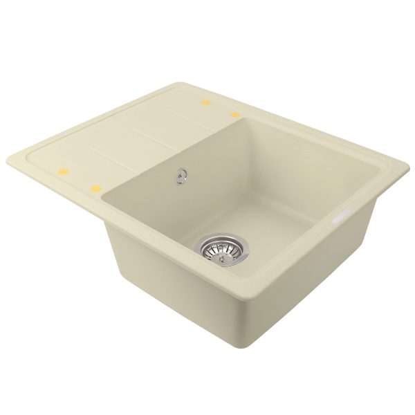 Кухонная мойка Ecoshtein RECHTECK 620 Шампань