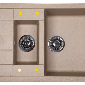 Кухонная мойка Ecoshtein RECHTECK 781.5 Песочный