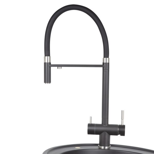 Смеситель Zigmund & Shtain 2300  смеситель ZS ЧЕРН.БАЗАЛЬТ