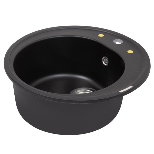 Кухонная мойка Zigmund & Shtain KREIS 505 ЧЕРН.БАЗАЛЬТ