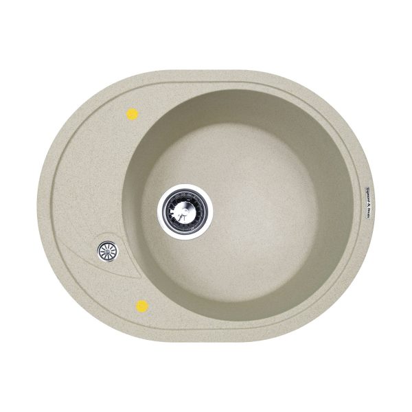 Кухонная мойка Zigmund & Shtain KREIS OV 575 РЕЧН.ПЕСОК