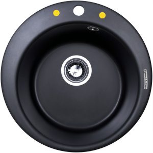 Кухонная мойка Zigmund & Shtain KREIS 480 ЧЕРН.БАЗАЛЬТ