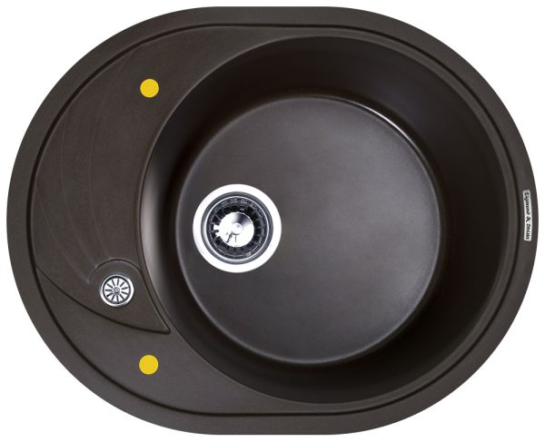 Кухонная мойка Zigmund & Shtain KREIS OV 575 ШВЕЙЦ.ШОКОЛАД