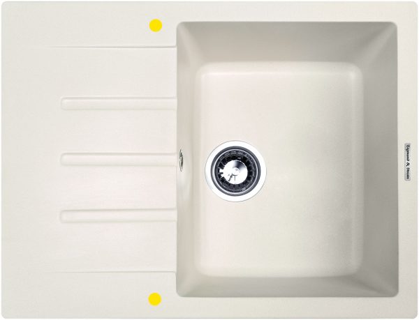 Кухонная мойка Zigmund & Shtain RECHTECK 645 ИНД.ВАНИЛЬ