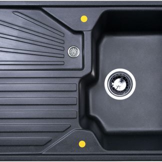 Кухонная мойка Zigmund & Shtain KASKADE 800 ТЕМН.СКАЛА