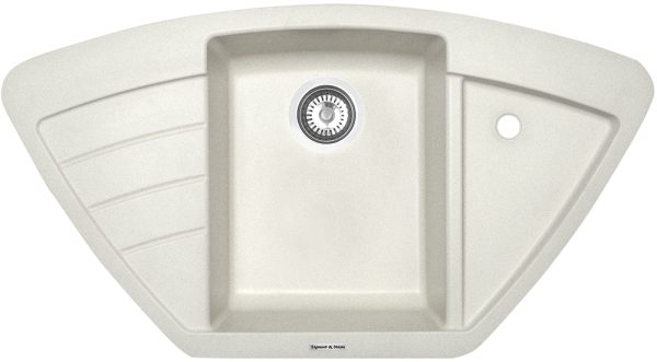 Кухонная мойка Zigmund & Shtain ECKIG 900 ИНД.ВАНИЛЬ