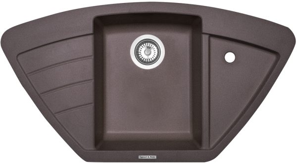 Кухонная мойка Zigmund & Shtain ECKIG 900 ШВЕЙЦ.ШОКОЛАД