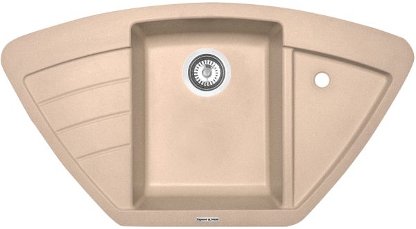 Кухонная мойка Zigmund & Shtain ECKIG 900 ТОПЛ.МОЛОКО