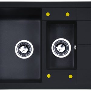 Кухонная мойка Zigmund & Shtain RECHTECK 780.2 ТЕМН.СКАЛА