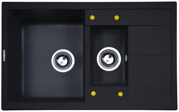 Кухонная мойка Zigmund & Shtain RECHTECK 780.2 ТЕМН.СКАЛА