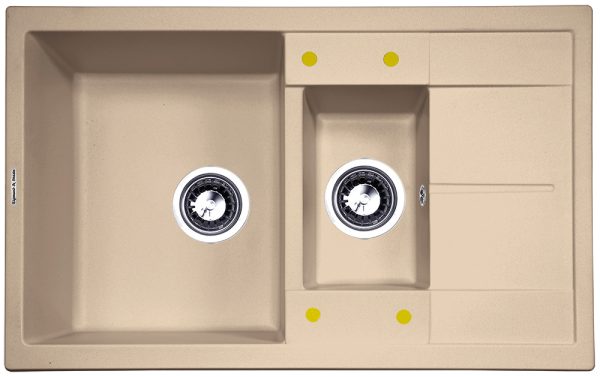 Кухонная мойка Zigmund & Shtain RECHTECK 780.2 ТОПЛ.МОЛОКО