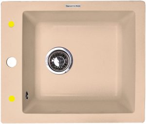 Кухонная мойка Zigmund & Shtain PLATZ 425 ТОПЛ.МОЛОКО