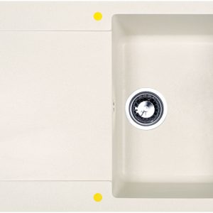 Кухонная мойка Zigmund & Shtain RECHTECK 775.2 ИНД.ВАНИЛЬ