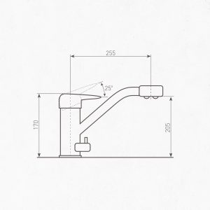 Смеситель Zigmund & Shtain 1100  смеситель ZS МОЛОД.ШАМП