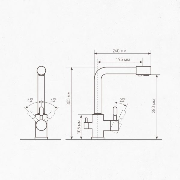 Смеситель Zigmund & Shtain 1300  смеситель ZS ИНД.ВАНИЛЬ