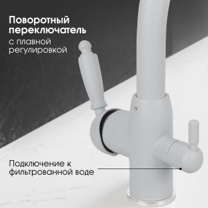 Смеситель Zigmund & Shtain 1500  смеситель ZS МЛЕЧН.ПУТЬ