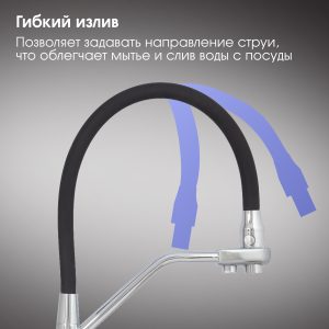 Смеситель Zigmund & Shtain 2200  смеситель ZS НЕРЖ.ПОЛИР