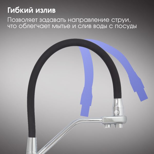 Смеситель Zigmund & Shtain 2200  смеситель ZS НЕРЖ.ПОЛИР