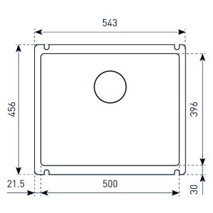 Кухонная мойка Zigmund & Shtain INTEGRA 500 ТОПЛ.МОЛОКО