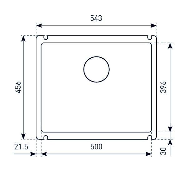 Кухонная мойка Zigmund & Shtain INTEGRA 500 ТОПЛ.МОЛОКО