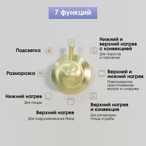 Духовой электрический шкаф Zigmund & Shtain E 156 X