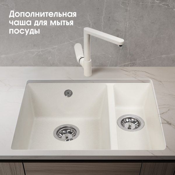 Кухонная мойка Zigmund & Shtain INTEGRA 500.2 ИНД.ВАНИЛЬ