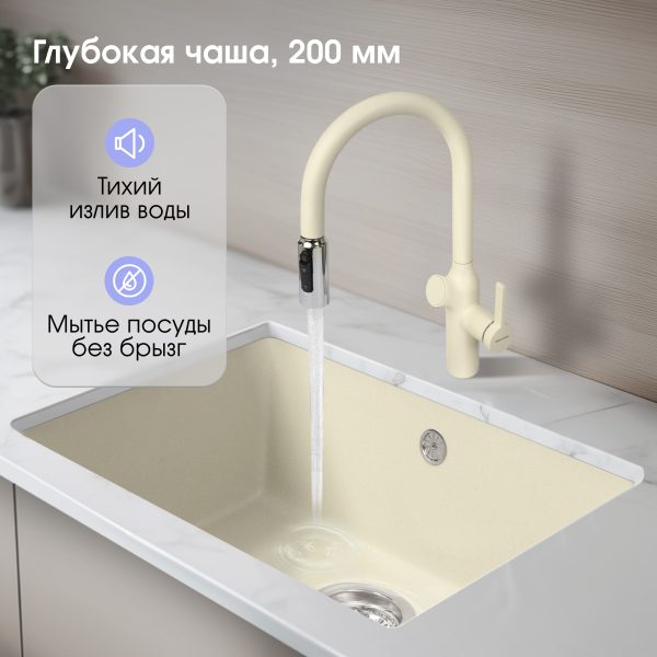 Кухонная мойка Zigmund & Shtain INTEGRA 500 МОЛОД.ШАМП