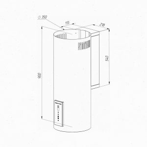 Кухонная вытяжка Zigmund & Shtain K 146.4 W