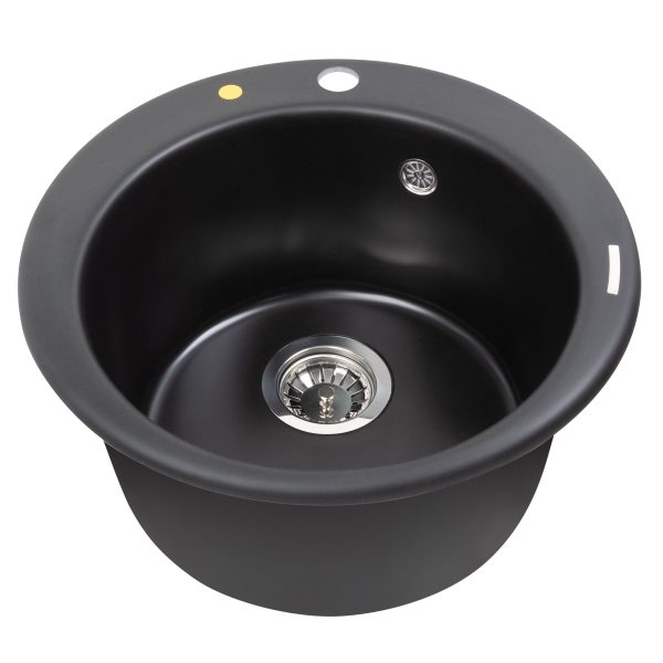 Кухонная мойка Zigmund & Shtain KREIS 480 ЧЕРН.БАЗАЛЬТ