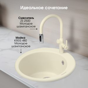 Кухонная мойка Zigmund & Shtain KREIS 480 МОЛОД.ШАМП