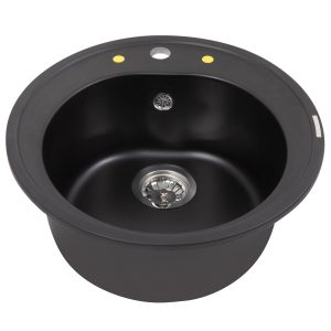 Кухонная мойка Zigmund & Shtain KREIS 505 ЧЕРН.БАЗАЛЬТ