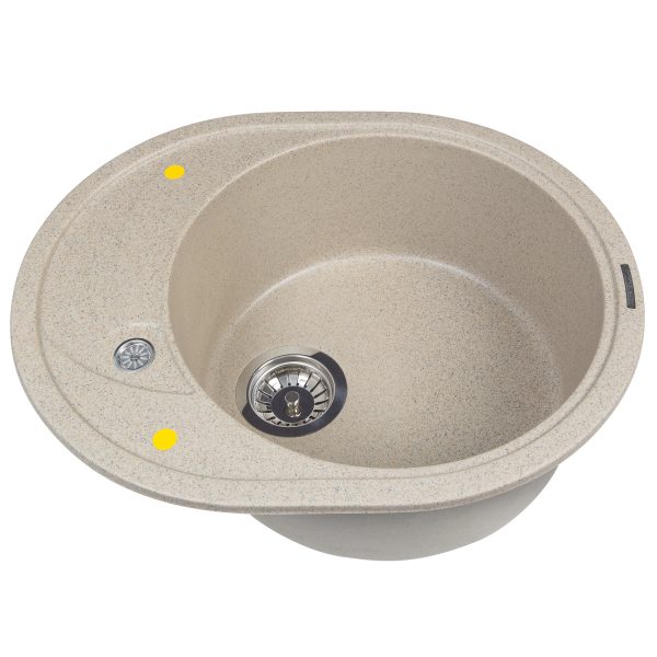 Кухонная мойка Zigmund & Shtain KREIS OV 575 РЕЧН.ПЕСОК
