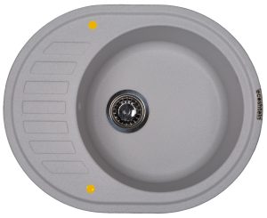 Кухонная мойка Ecoshtein KREIS OV 620 Серый шелк