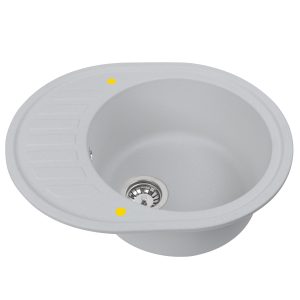 Кухонная мойка Ecoshtein KREIS OV 620 Серый шелк