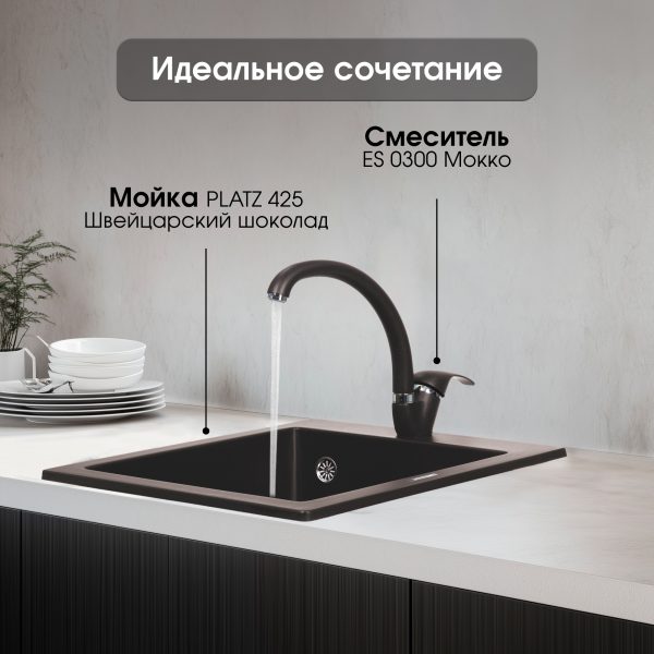 Кухонная мойка Zigmund & Shtain PLATZ 425 ШВЕЙЦ.ШОКОЛАД