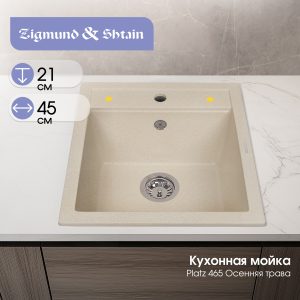 Кухонная мойка Zigmund & Shtain PLATZ 465 ОСЕН.ТРАВА
