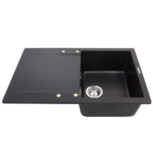 Кухонная мойка Zigmund & Shtain RECHTECK 775 ЧЕРН.БАЗАЛЬТ