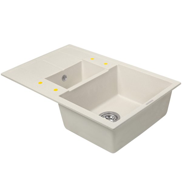 Кухонная мойка Zigmund & Shtain RECHTECK 780.2 ИНД.ВАНИЛЬ