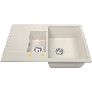 Кухонная мойка Zigmund & Shtain RECHTECK 780.2 ИНД.ВАНИЛЬ