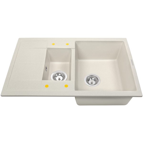 Кухонная мойка Zigmund & Shtain RECHTECK 780.2 ИНД.ВАНИЛЬ
