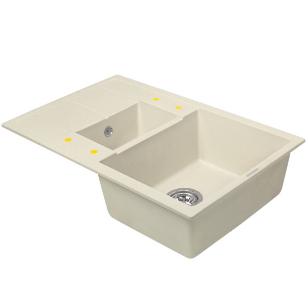 Кухонная мойка Zigmund & Shtain RECHTECK 780.2 ТОПЛ.МОЛОКО