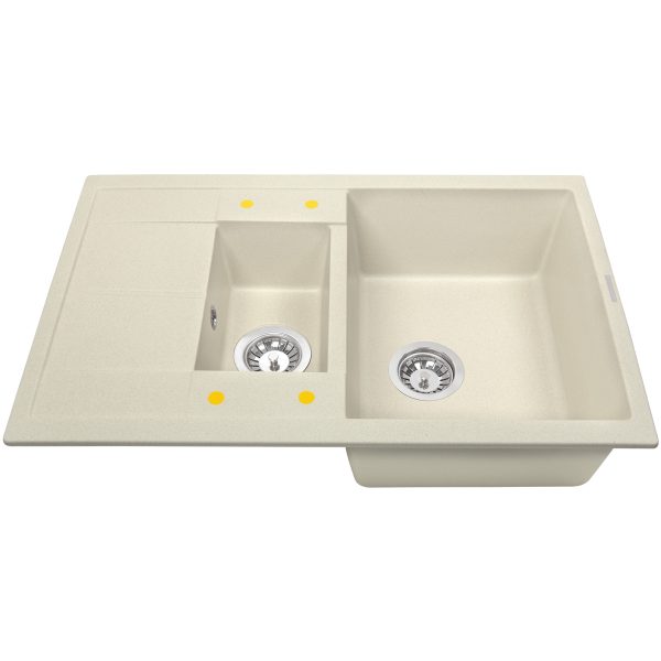 Кухонная мойка Zigmund & Shtain RECHTECK 780.2 ТОПЛ.МОЛОКО