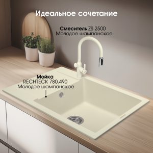 Кухонная мойка Zigmund & Shtain RECHTECK 780.490 МОЛОД.ШАМП